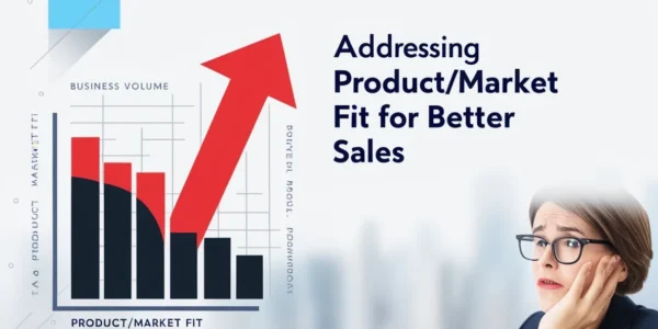 Product/Market Fit Results in Low Volume Sales Image illustrating strategies to address low sales despite achieving product-market fit