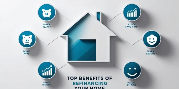 Home refinancing benefits, including lower interest rates, improved loan terms, and access to home equity for homeowners